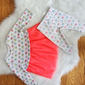 Adorable Baby Dress With Tutu Skirt  and Leggings Set, 3-6M